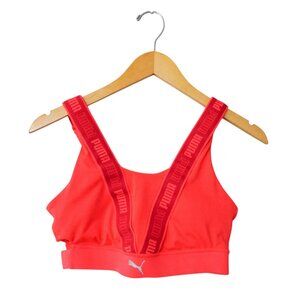 Puma Red Orange Sports Bra Size S